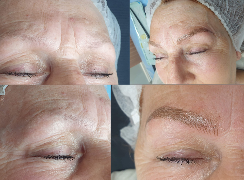 PhiBrows Microblading up-close