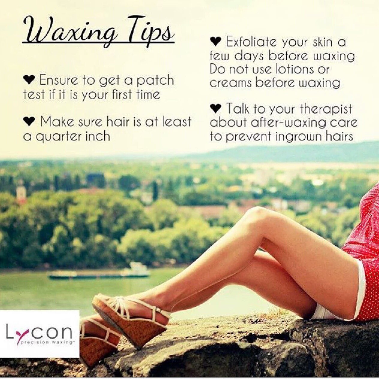 LYCON WAXING TIPS Simply Wellness Cardiff Cardiff Simply Wellness